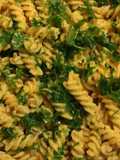 Pasta con calabaza de Castilla.ॐ
