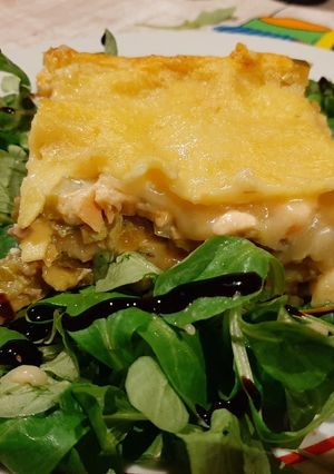 Une photo de Lasagnes Saumon Poireaux