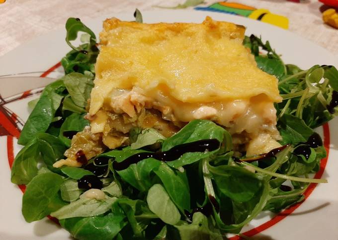 Lasagnes Saumon Poireaux