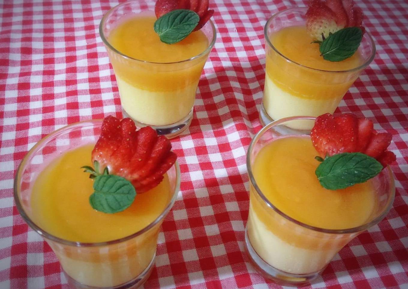 Crème dessert orange vanille 🍊🌿