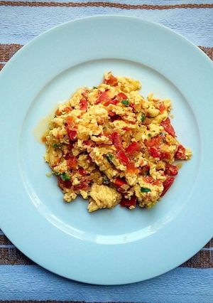 Una foto de Huevos a la mexicana