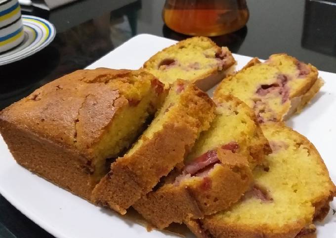 Resep Strawberry Pound Cake Anti Gagal