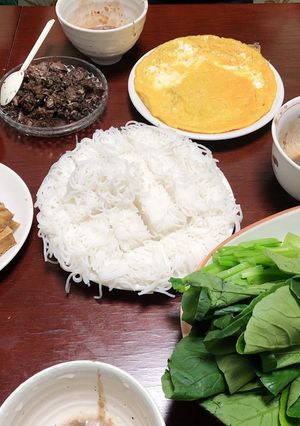 Hình của món Bún đậu mắm tôm.