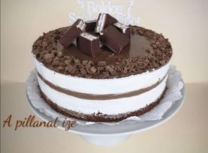 Kinder Pingui torta recept fotója