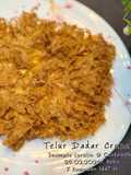 Telur Dadar Bersarang & Crunchy (Versi Tepung Jagung)