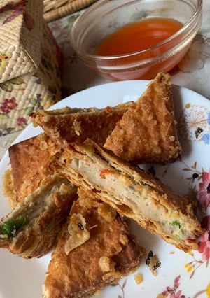 Foto resep Roti Gabin Isi Bakso Ayam Renyah
