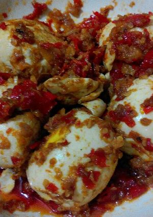 Foto resep Telur Asin Balado