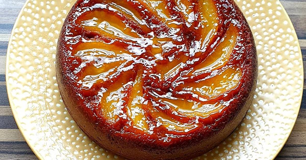 Gateau Renverse Poire Miel Chocolat De On Partage Cookpad