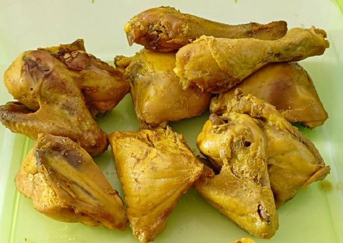 Resep Ayam Tempe Ungkep Simple Pake Bumbu Racik Oleh Jennifer