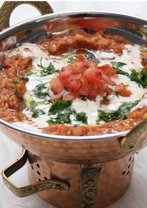 صورة لوصفة فول بالطحينيه