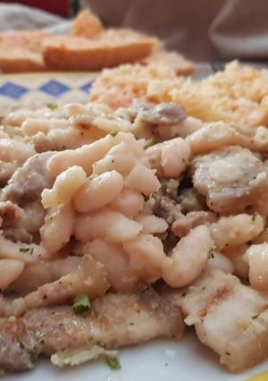 Una foto de Judías con Panceta (Seques amb Cansalada)