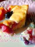 Puding Roti Bersama Sos Coklat Putih