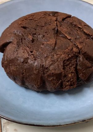 Una foto de Brownie de avellanas microondas
