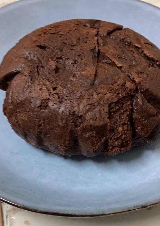 Una foto de Brownie de avellanas microondas