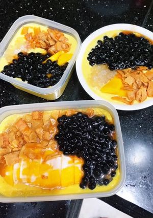 Hình của món Chè xoài bột báng.