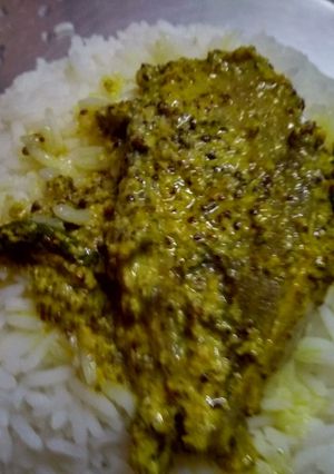 A picture of Steamed hilsha.