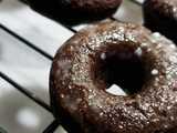 baked chocolate donuts