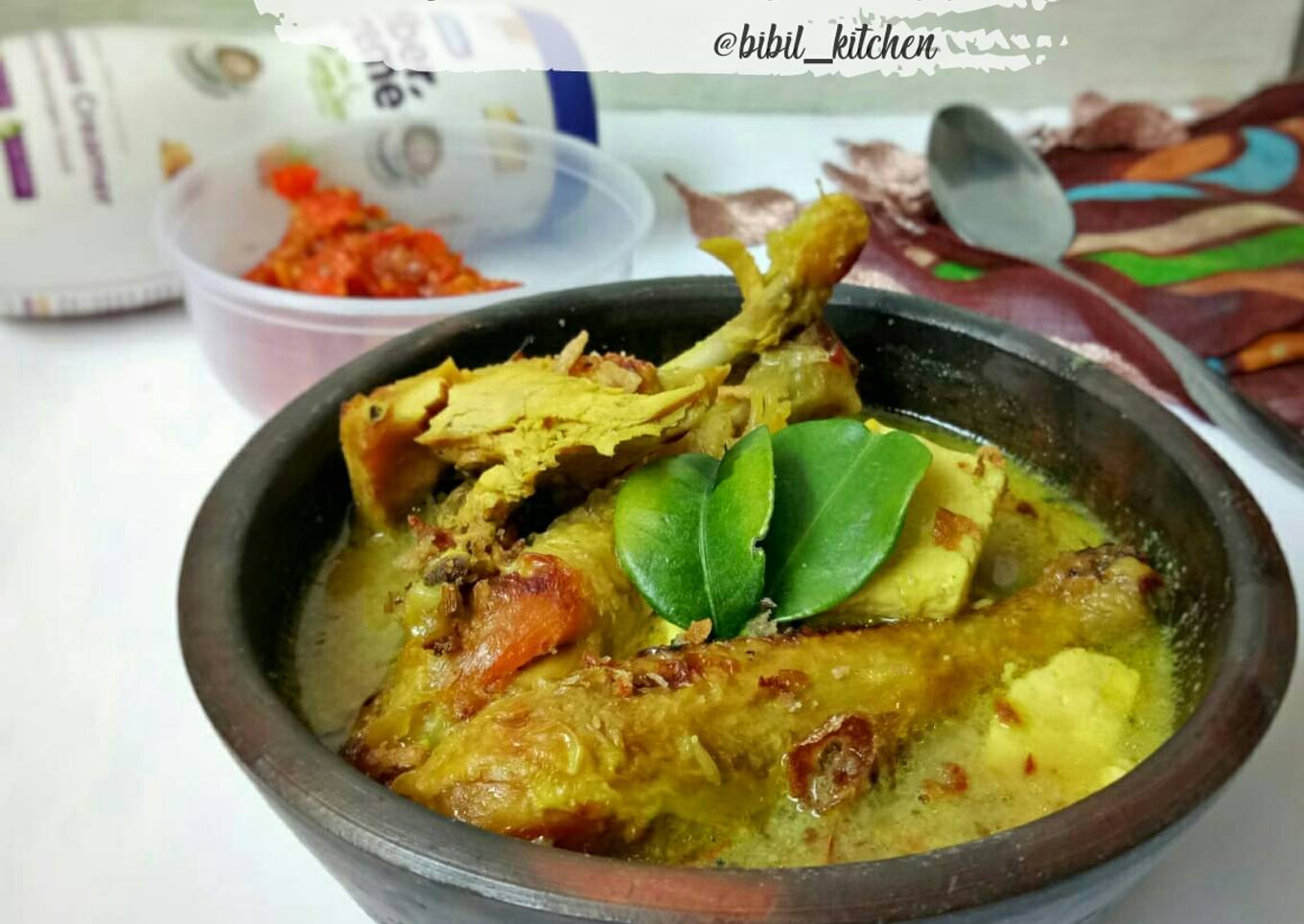 Opor ayam kampung panggang