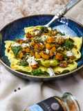 Pfifferling Tortellini mit Pesto deluxe