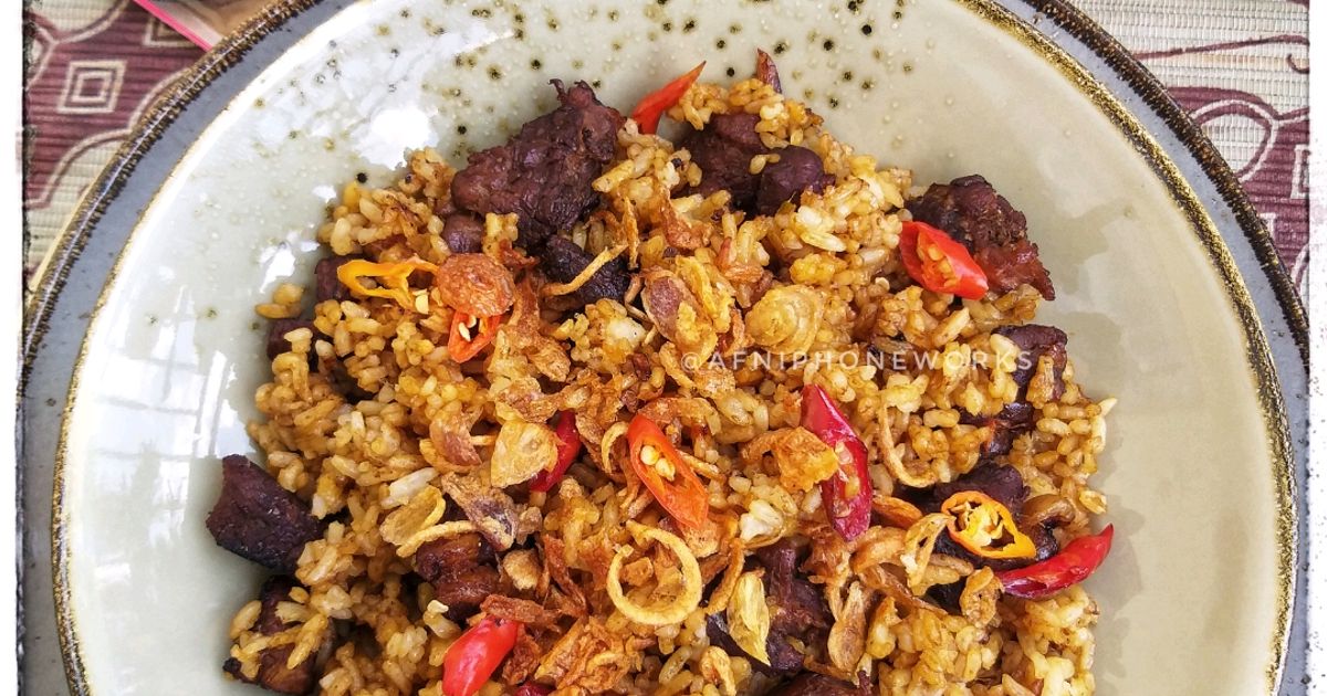 Resep Nasi Goreng Rendang (Bumbu Instan) oleh afni fayati - Cookpad