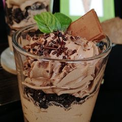 A picture of Chocolate mousse parfait.