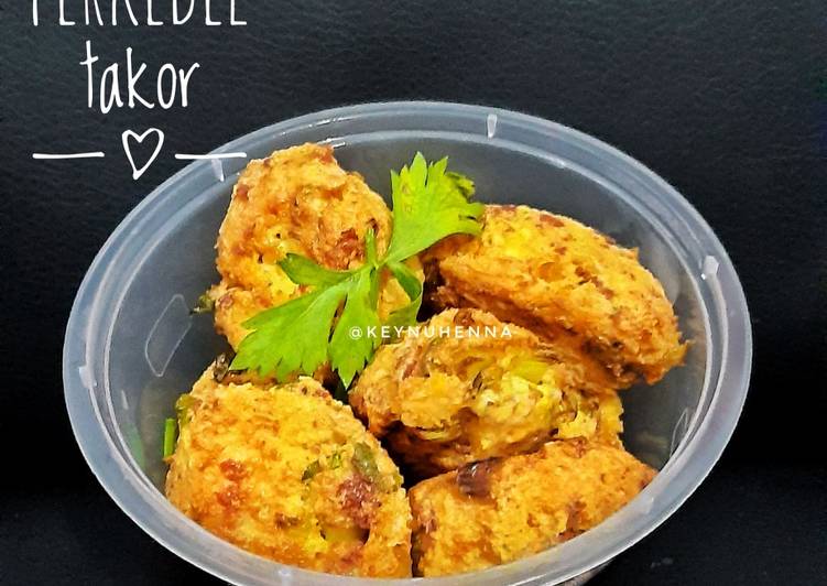 Perkedel takor (tahu kornet) super simple