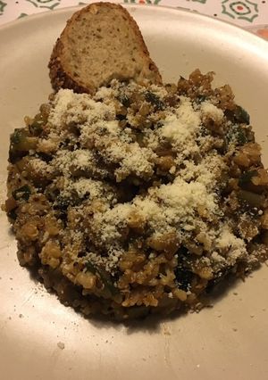 Una foto de Salteado de arroz integral
