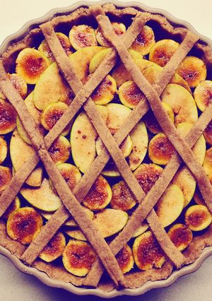 Foto di Crostata di mele e fichi