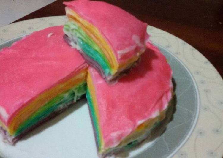 Resep: Rainbow Mille Crepes yang Nikmat