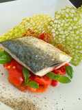 Filetto di sgombro con pomodorini