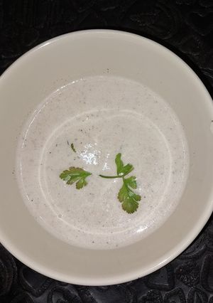 Una foto de Crema de champiñones 🍄🟫
