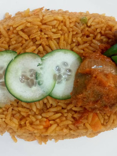 A picture of Jollof rice.
