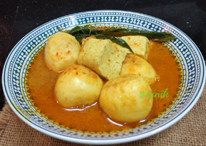 Bagaimana Membuat 339. Gulai Telur Tahu yang Lezat