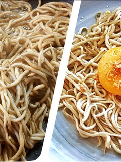 Una foto de Gulas flambeadas con huevos poché y foie grass de pato