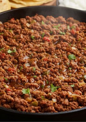 Una foto de Picadillo (relleno de tacos o pimientos)