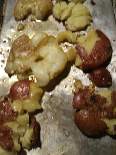 A picture of Smashed Potatoes oven.
