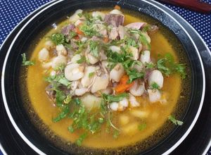 Una foto de Calapurca. Plato típico del norte de Chile