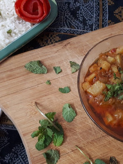 A picture of Aloo ki chutney/aloo ka salan.