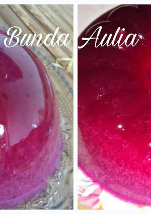 Foto resep Puding Lumut Buah Naga