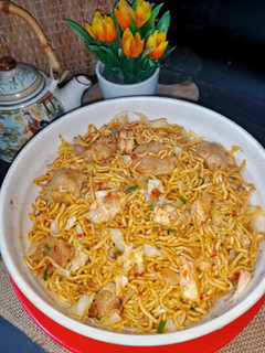 Foto resep Mie Goreng Telur Pedas