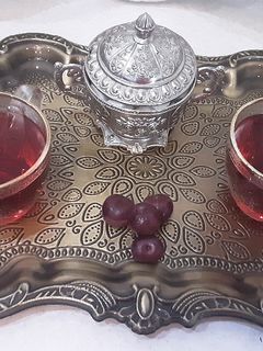 عکسی از دستور چای آلبالو
