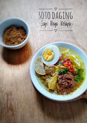 Foto resep Soto Daging Koya Kelapa
