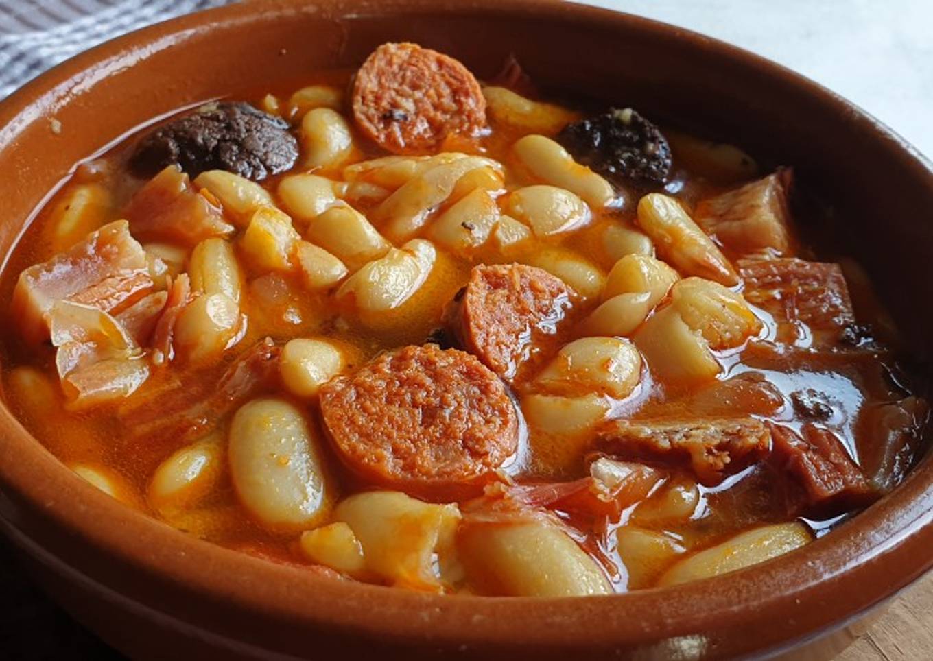 Fabada asturiana "my way" fussion cook