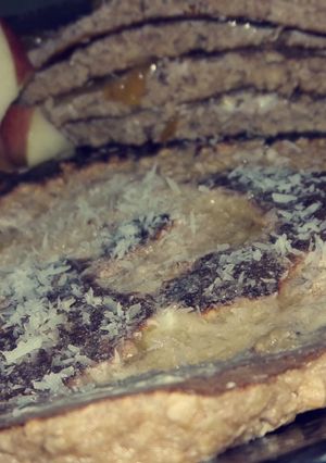 Una foto de Pancakes de avena con banana