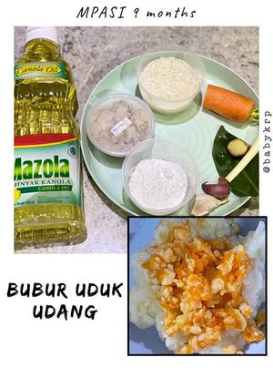 Foto resep Mpasi 9 bulan: bubur uduk udang