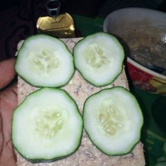 Cucumber Sardine Bread Sandwich A picture of Cucumber Sardine Bread Sandwich.