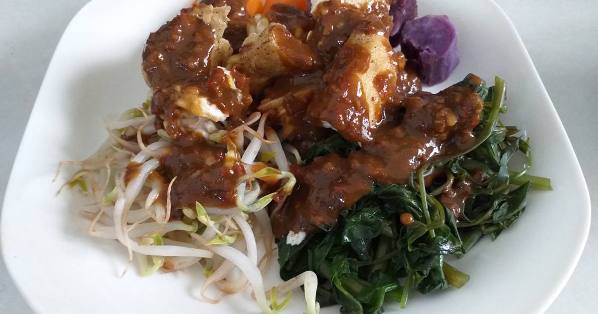 46 resep gado gado bumbu petis enak dan sederhana ala