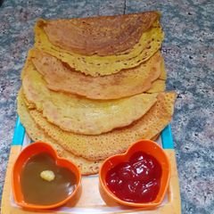 Besan chila A picture of Besan chila.