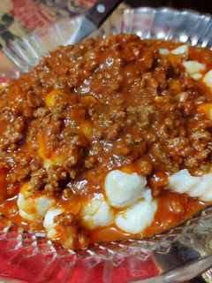 Una foto de Ñoquis de papa y salsa bolognesa #VEGANA🌱❤️
