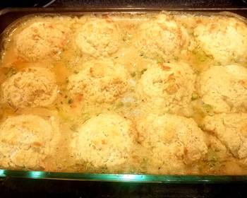 Unique Cuisine Roasted chicken and biscuit casserole Delicious Simple